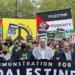 رئيس المنتدى الفلسطيني زاهر بيراوي وخطاب المنتدى في مظاهرات فلسطين