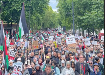 مسيرة ضخمة دعماً لفلسطين في لندن